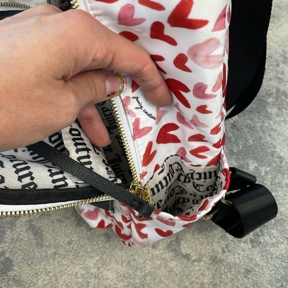 Juicy Couture Mini Heart Backpack White Red Black Casual main image 9